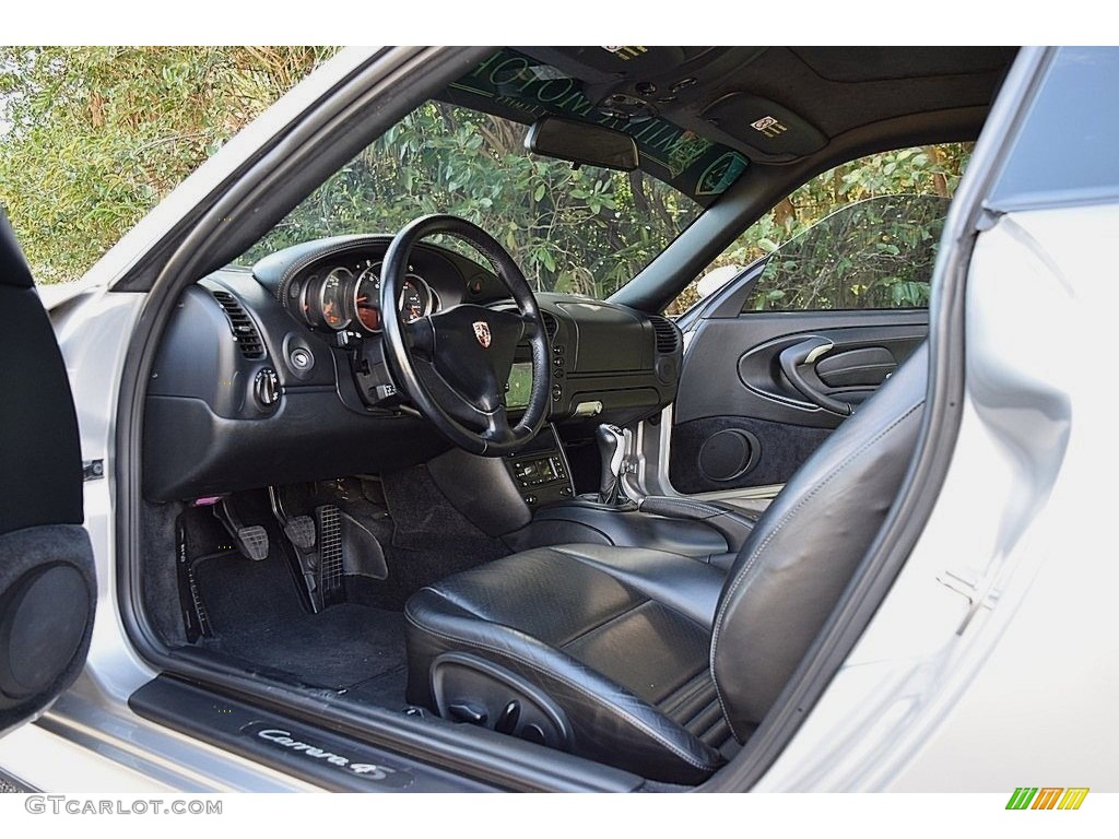 Black Interior 2002 Porsche 911 Carrera 4S Coupe Photo #145471461