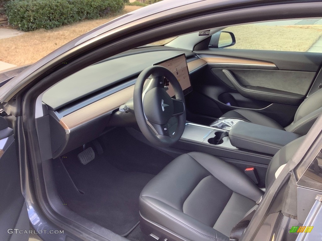 Black Interior 2022 Tesla Model 3 Long Range AWD Photo #145471818
