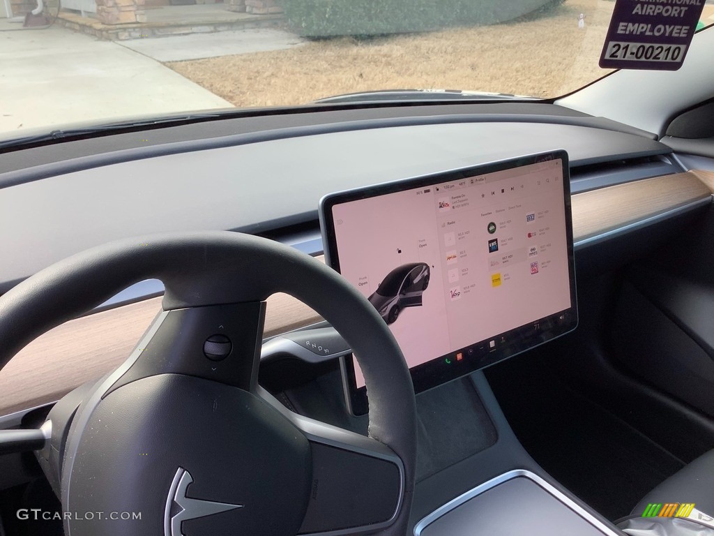 2022 Tesla Model 3 Long Range AWD Black Dashboard Photo #145471842