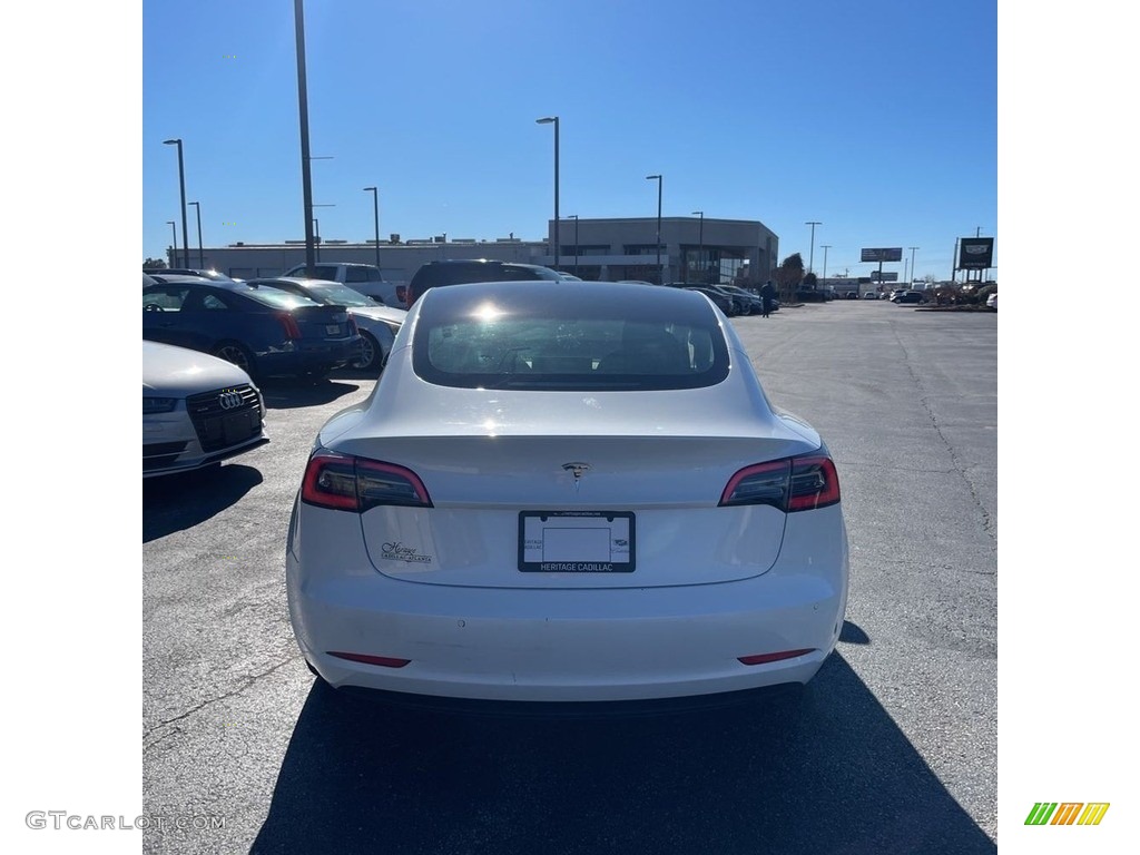 2020 Model 3 Standard Range Plus - Pearl White Multi-Coat / Black photo #3