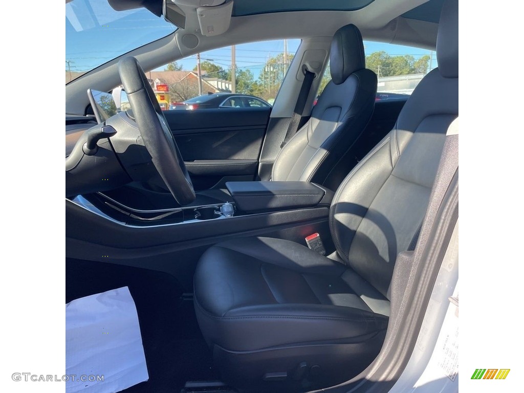 2020 Model 3 Standard Range Plus - Pearl White Multi-Coat / Black photo #8