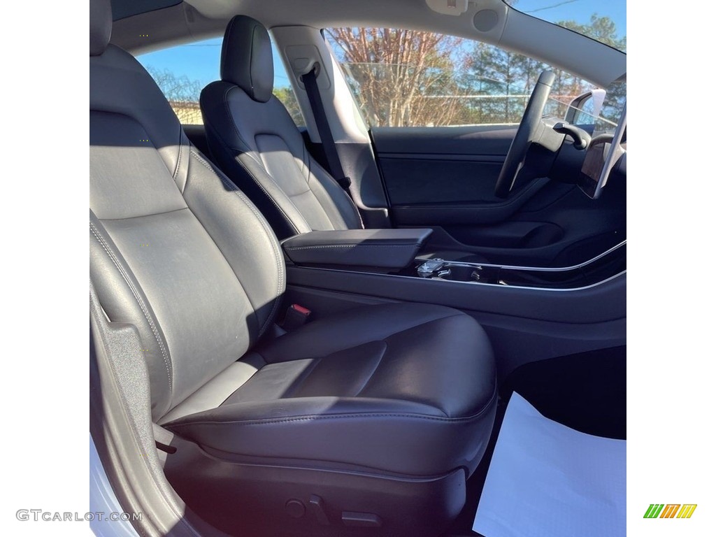 2020 Model 3 Standard Range Plus - Pearl White Multi-Coat / Black photo #9