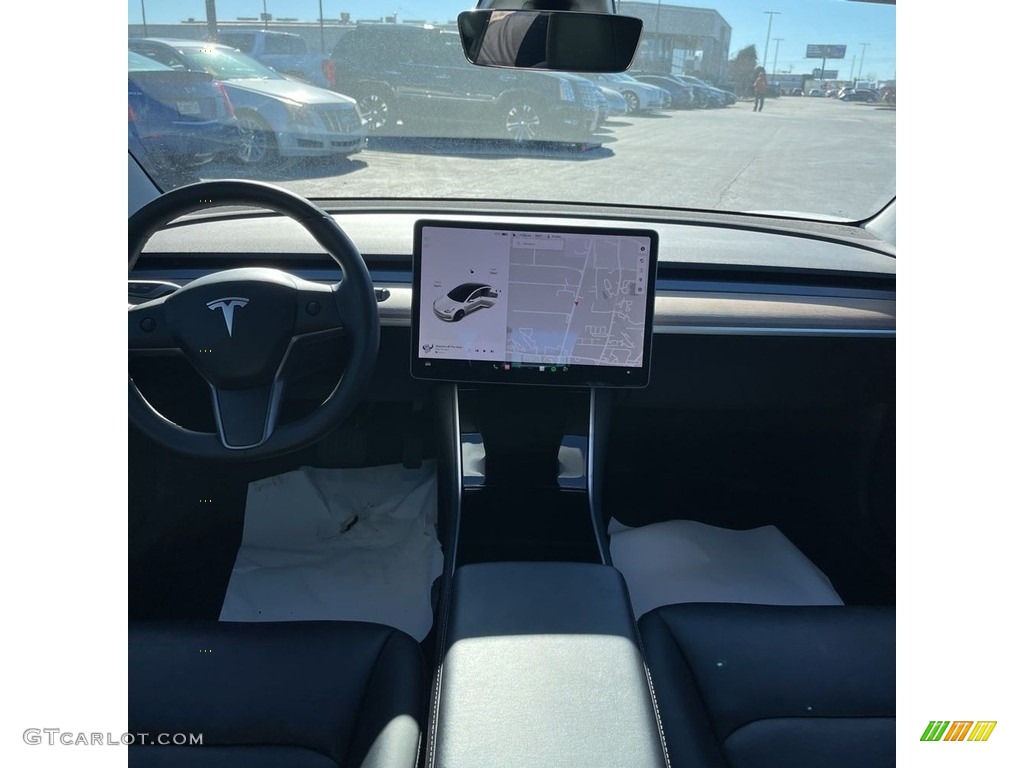 2020 Model 3 Standard Range Plus - Pearl White Multi-Coat / Black photo #12