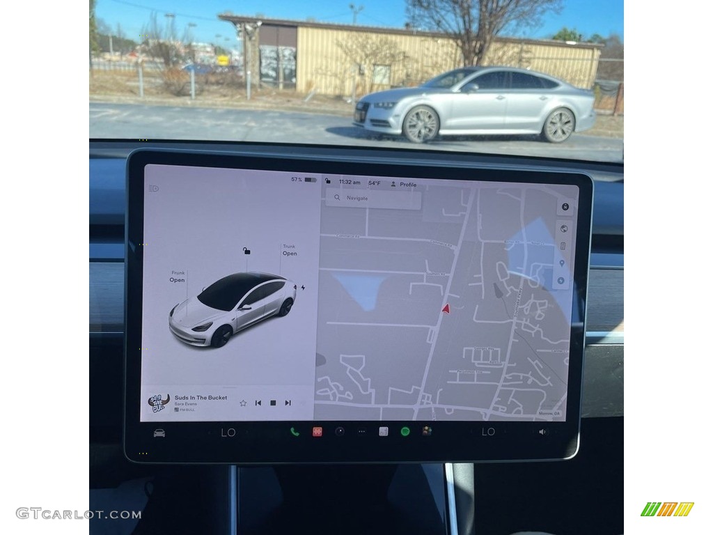 2020 Model 3 Standard Range Plus - Pearl White Multi-Coat / Black photo #13