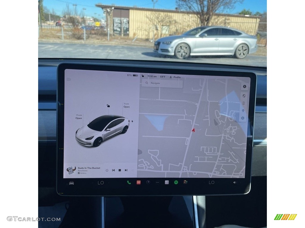 2020 Model 3 Standard Range Plus - Pearl White Multi-Coat / Black photo #15
