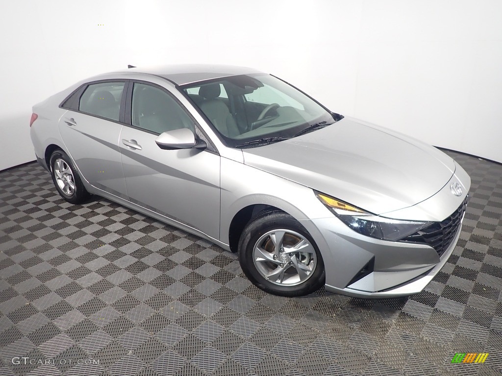 2021 Elantra SE - Shimmering Silver Pearl / Medium Gray photo #3