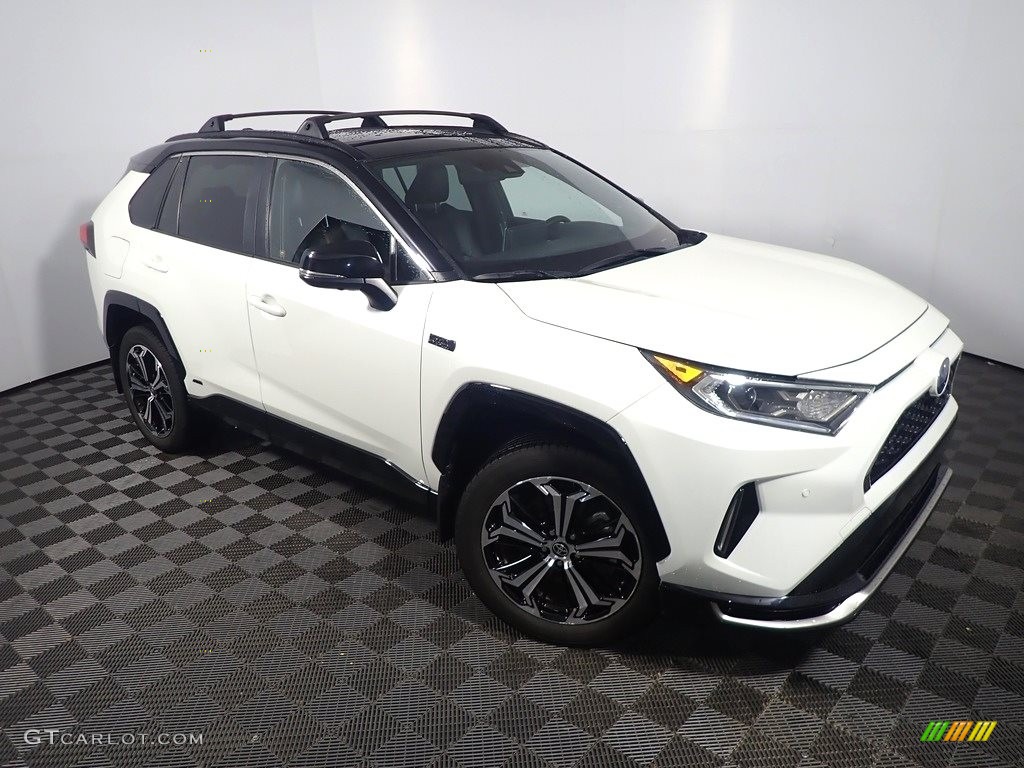 Super White 2021 Toyota RAV4 Prime XSE AWD Plug-In Hybrid Exterior Photo #145474746