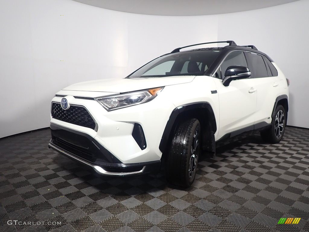 Super White 2021 Toyota RAV4 Prime XSE AWD Plug-In Hybrid Exterior Photo #145474806