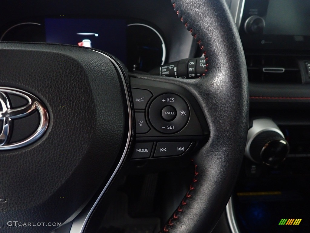 2021 Toyota RAV4 Prime XSE AWD Plug-In Hybrid Black Steering Wheel Photo #145475046