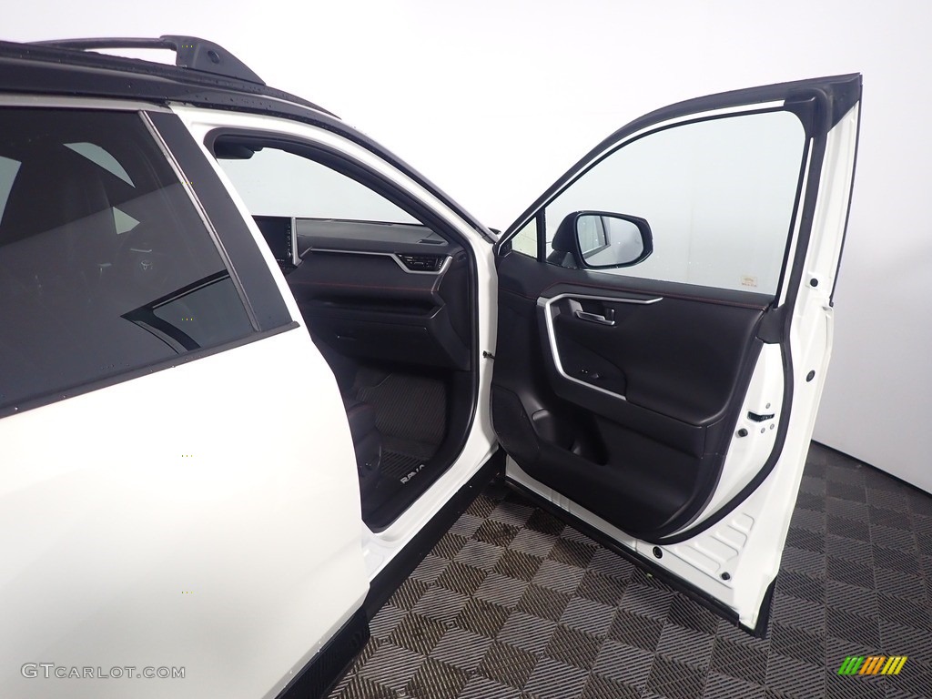2021 Toyota RAV4 Prime XSE AWD Plug-In Hybrid Black Door Panel Photo #145475136