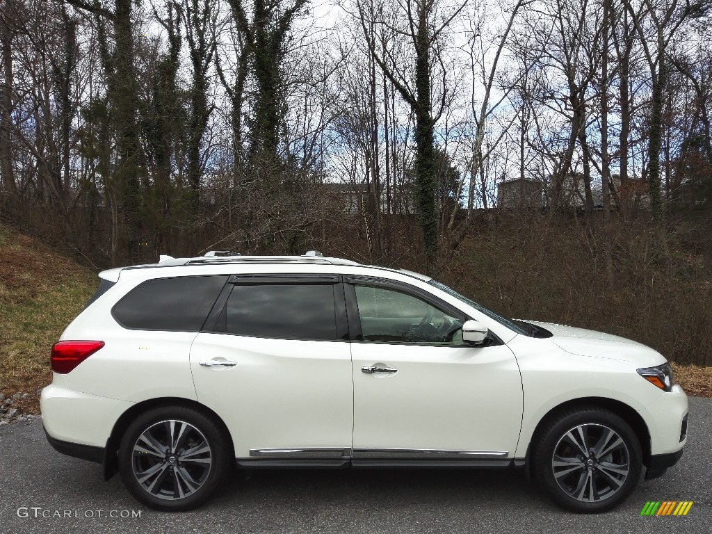 Pearl White Tricoat 2020 Nissan Pathfinder Platinum 4x4 Exterior Photo #145475210