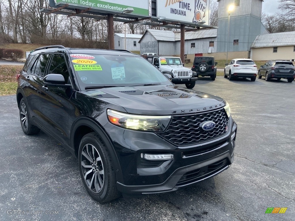 2020 Explorer ST 4WD - Agate Black Metallic / Ebony photo #7