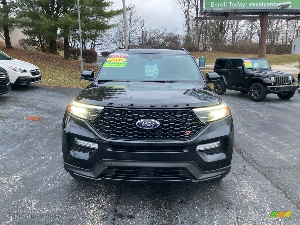 2020 Explorer ST 4WD - Agate Black Metallic / Ebony photo #8