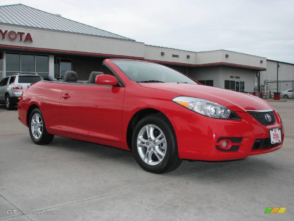 2007 Solara SE V6 Convertible - Absolutely Red / Dark Stone photo #1