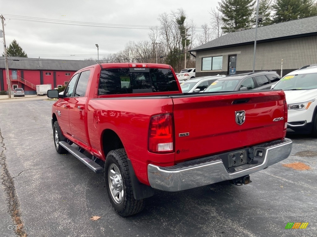 2018 2500 SLT Crew Cab 4x4 - Flame Red / Black/Diesel Gray photo #3