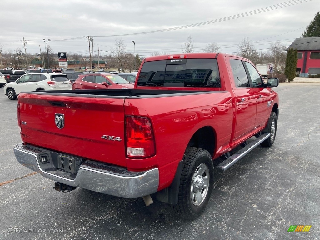 2018 2500 SLT Crew Cab 4x4 - Flame Red / Black/Diesel Gray photo #6