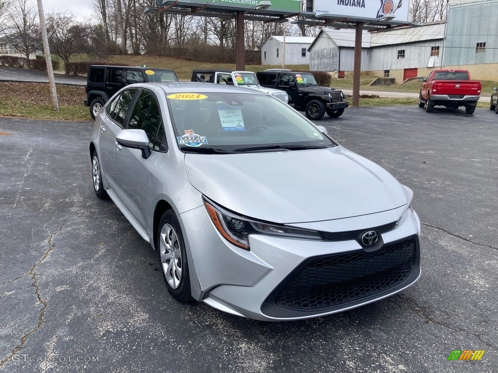 Classic Silver Metallic 2021 Toyota Corolla LE Exterior Photo #145479255
