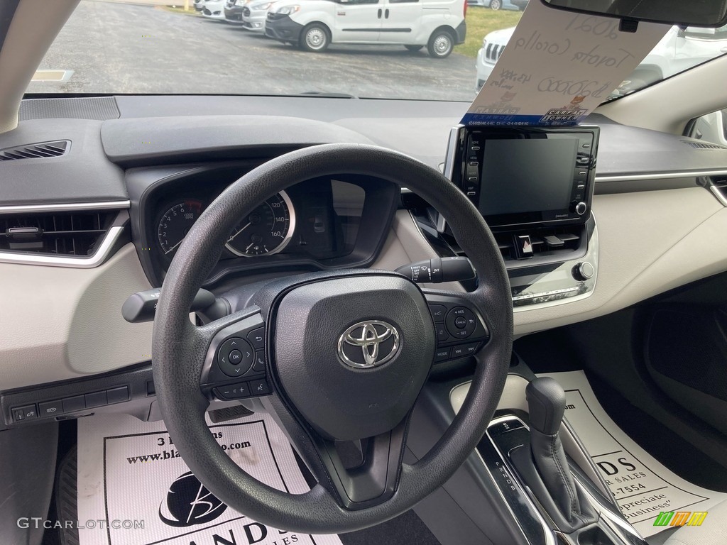 2021 Toyota Corolla LE Light Gray/Moonstone Steering Wheel Photo #145479297