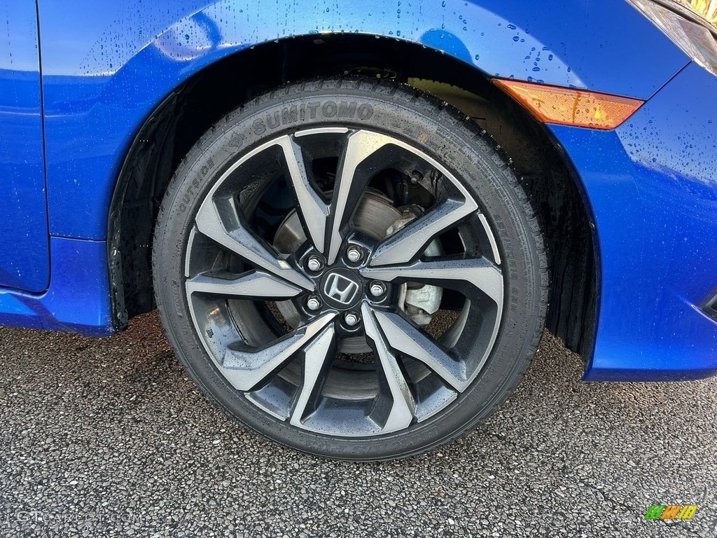 2019 Civic Sport Sedan - Agean Blue Metallic / Black photo #5