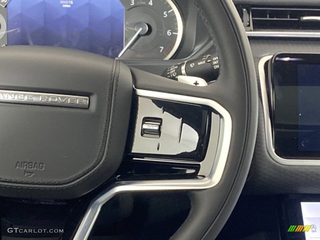 2023 Land Rover Range Rover Velar R-Dynamic S Ebony Steering Wheel Photo #145479459