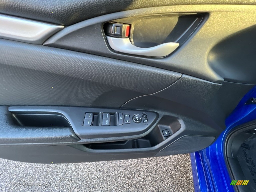 2019 Civic Sport Sedan - Agean Blue Metallic / Black photo #8