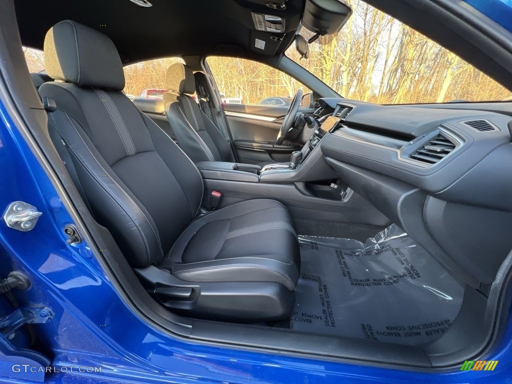 2019 Civic Sport Sedan - Agean Blue Metallic / Black photo #18