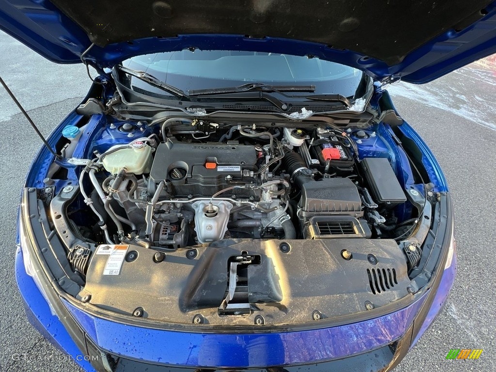 2019 Civic Sport Sedan - Agean Blue Metallic / Black photo #19