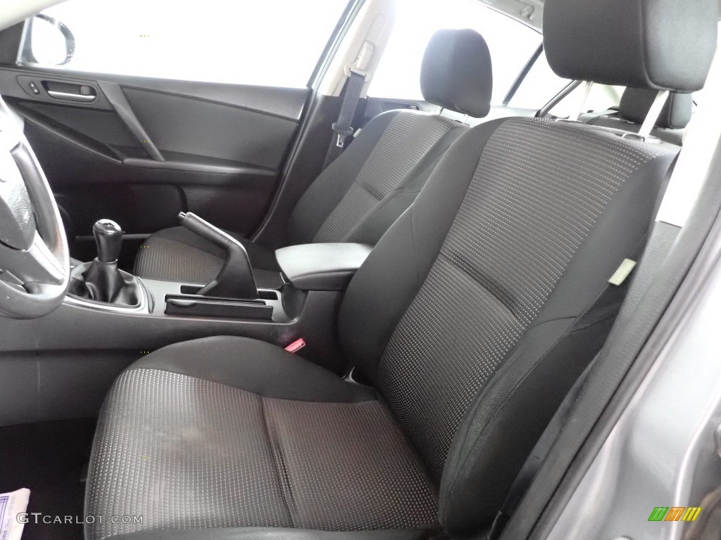 2013 MAZDA3 i Sport 4 Door - Liquid Silver Metallic / Black photo #12