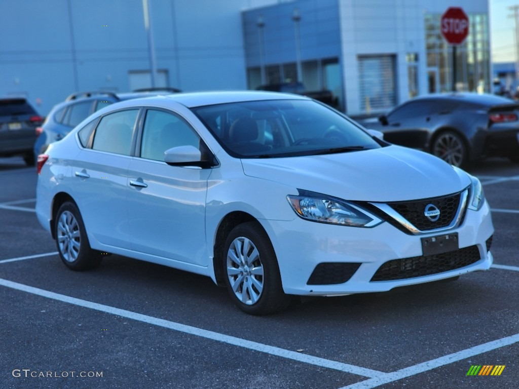 2016 Sentra SV - Fresh Powder / Charcoal photo #2