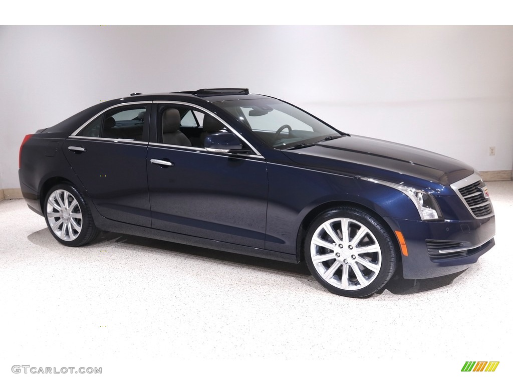 2016 ATS 3.6 Luxury AWD Sedan - Dark Adriatic Blue Metallic / Light Platinum photo #1