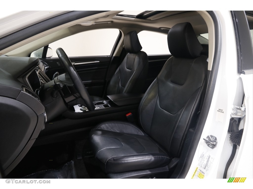 Ebony Interior 2020 Ford Fusion Titanium AWD Photo #145485937