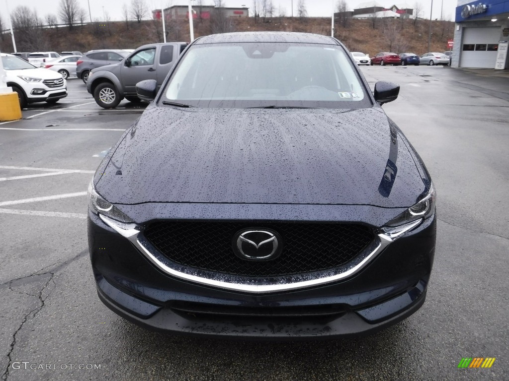 2020 CX-5 Touring AWD - Deep Crystal Blue Mica / Black photo #5