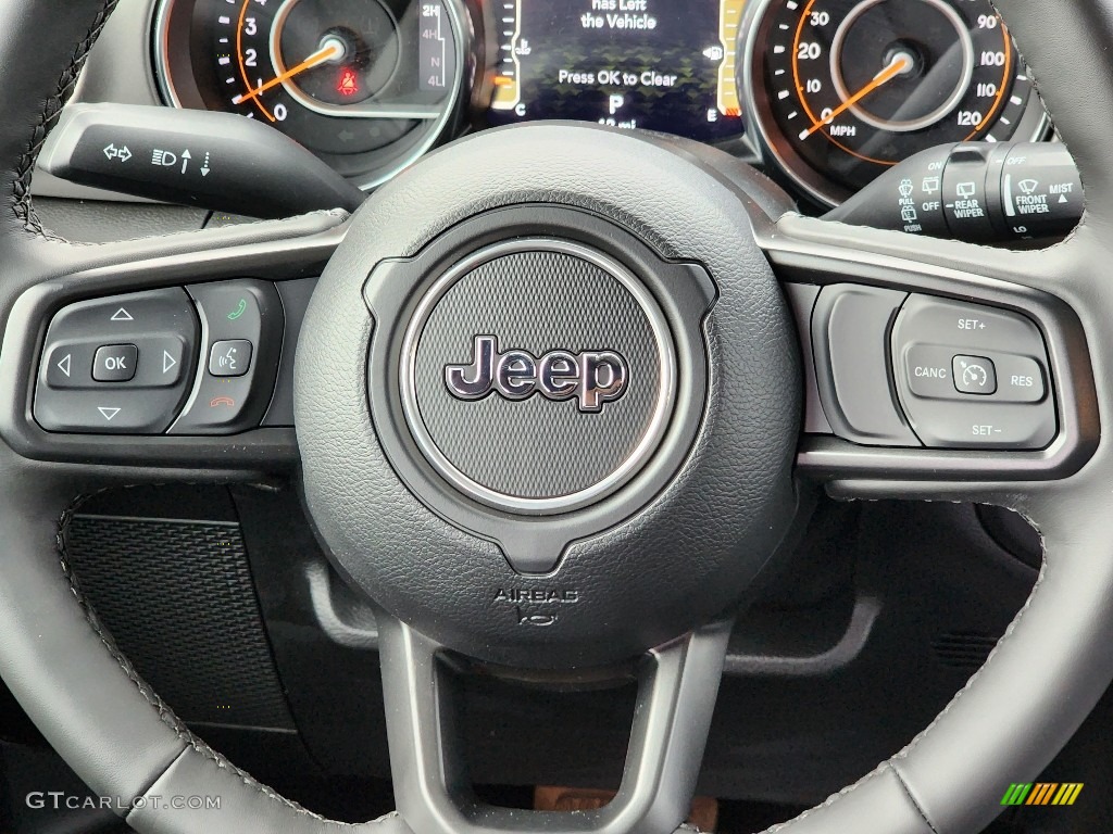 2023 Jeep Wrangler Unlimited Willys 4x4 Black Steering Wheel Photo #145486908