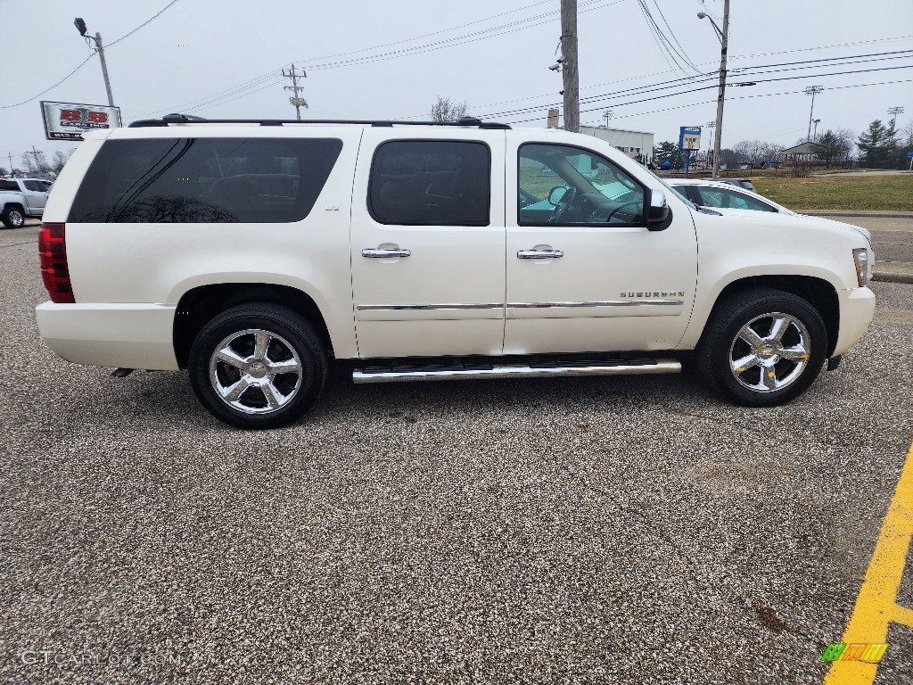 2013 Suburban LTZ 4x4 - White Diamond Tricoat / Light Cashmere/Dark Cashmere photo #1