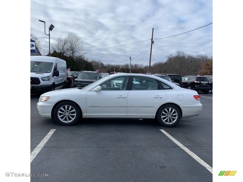 2007 Azera Limited - Powder White Pearl / Beige photo #2
