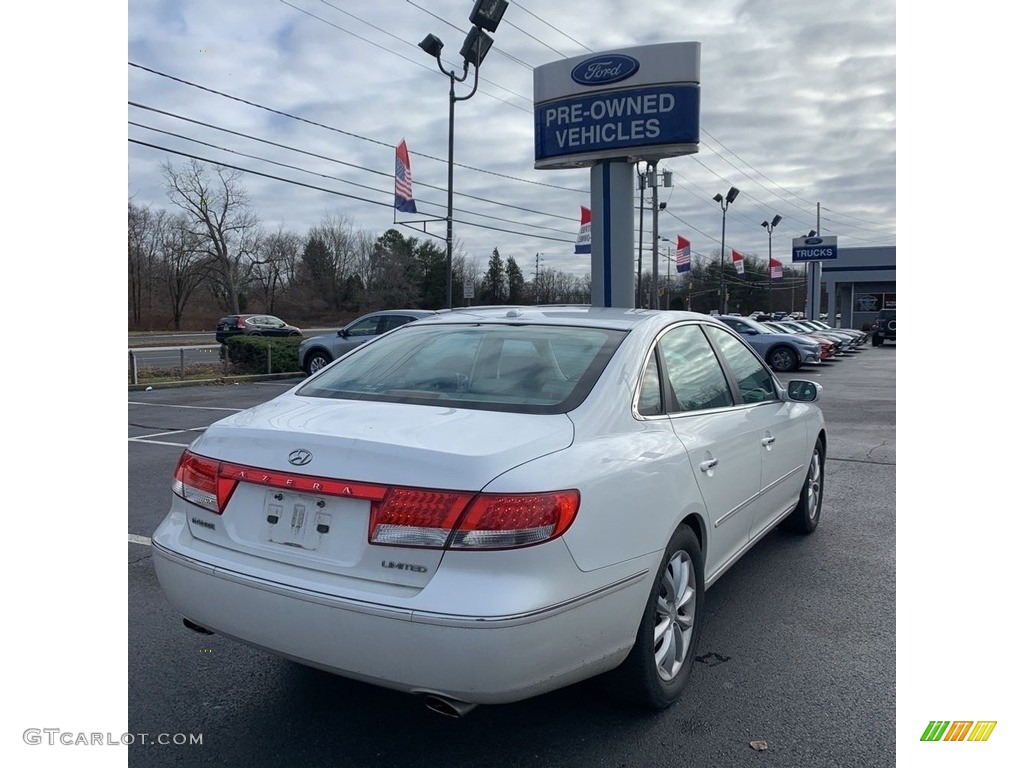 2007 Azera Limited - Powder White Pearl / Beige photo #4