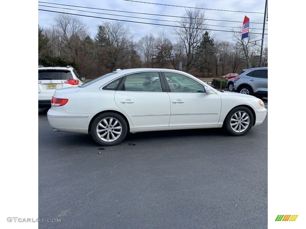 2007 Azera Limited - Powder White Pearl / Beige photo #5