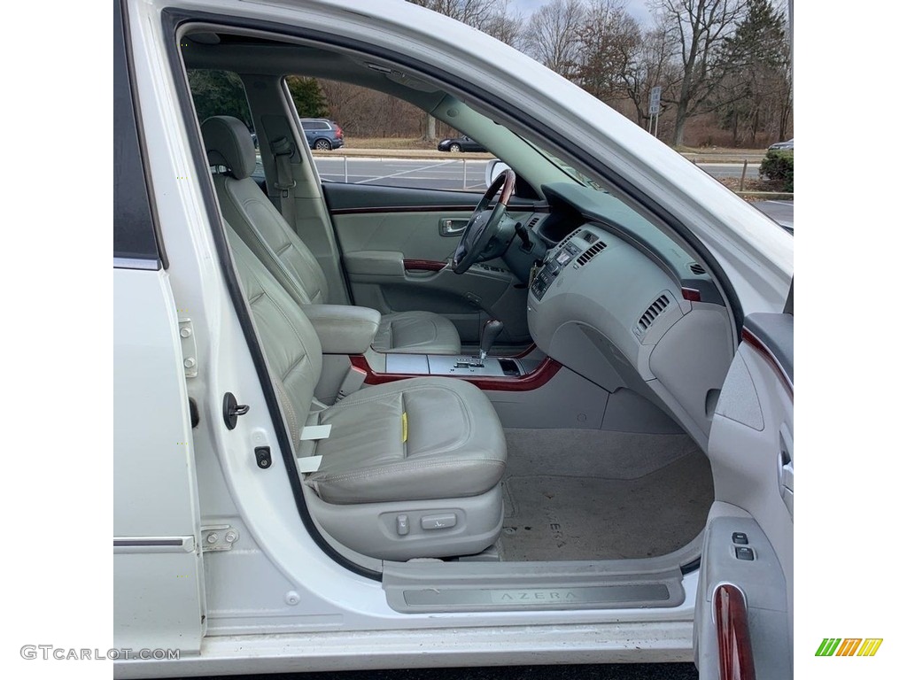 2007 Azera Limited - Powder White Pearl / Beige photo #8