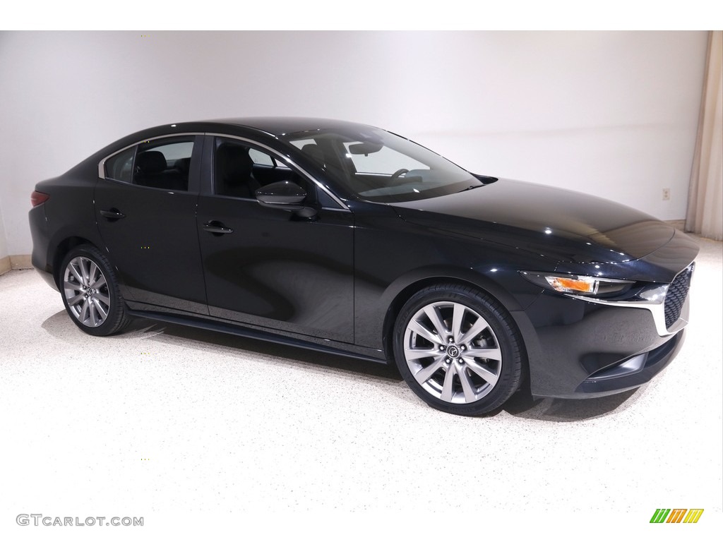 2020 MAZDA3 Select Sedan AWD - Jet Black Mica / Black photo #1