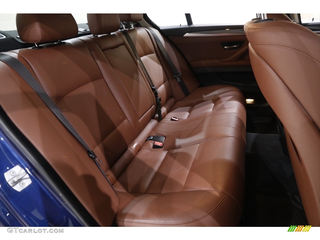 2016 5 Series 535i xDrive Sedan - Mediterranean Blue Metallic / BMW Individual Amaro Brown photo #17