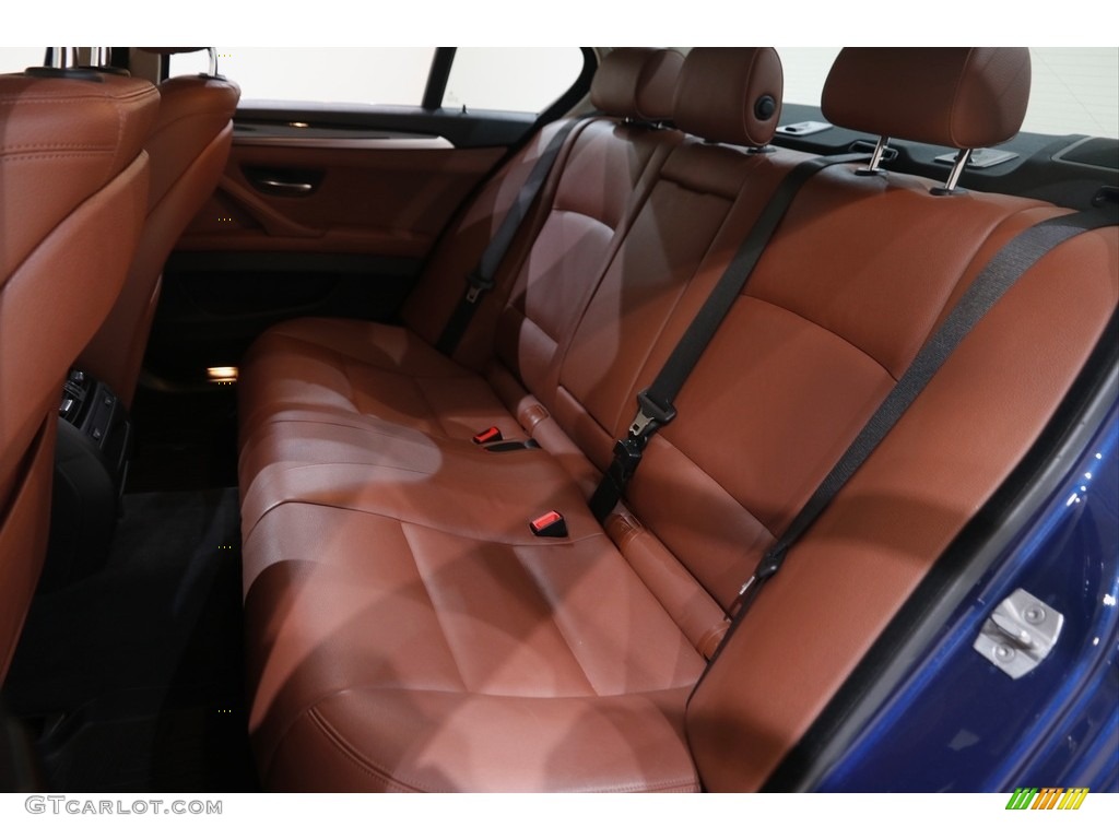 2016 5 Series 535i xDrive Sedan - Mediterranean Blue Metallic / BMW Individual Amaro Brown photo #18
