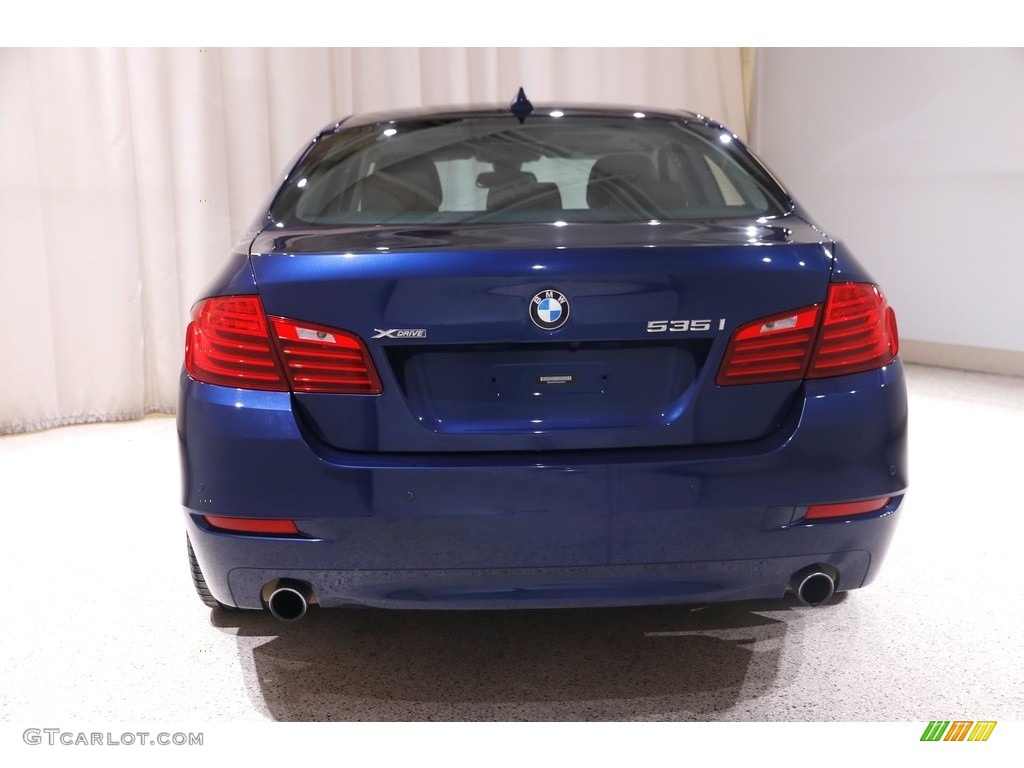 2016 5 Series 535i xDrive Sedan - Mediterranean Blue Metallic / BMW Individual Amaro Brown photo #19