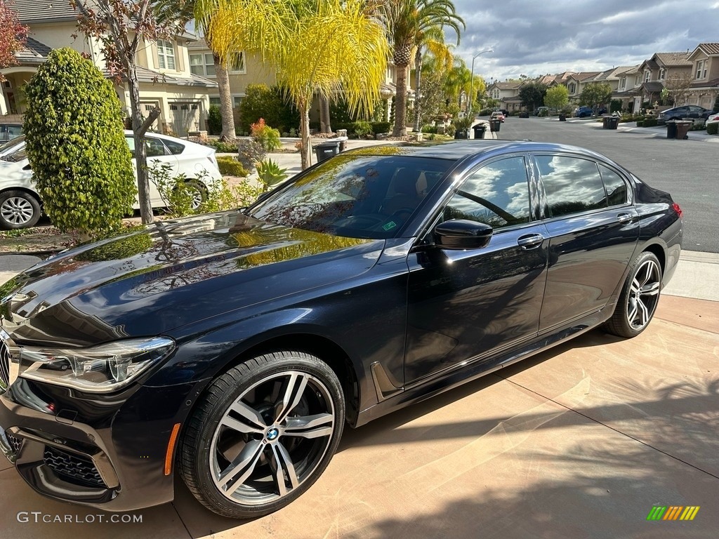 2017 7 Series 750i xDrive Sedan - Black Sapphire Metallic / Cognac photo #1