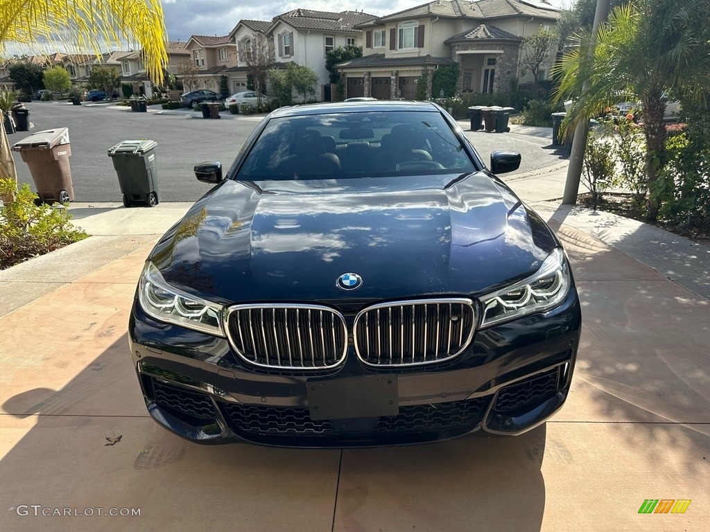 2017 7 Series 750i xDrive Sedan - Black Sapphire Metallic / Cognac photo #2