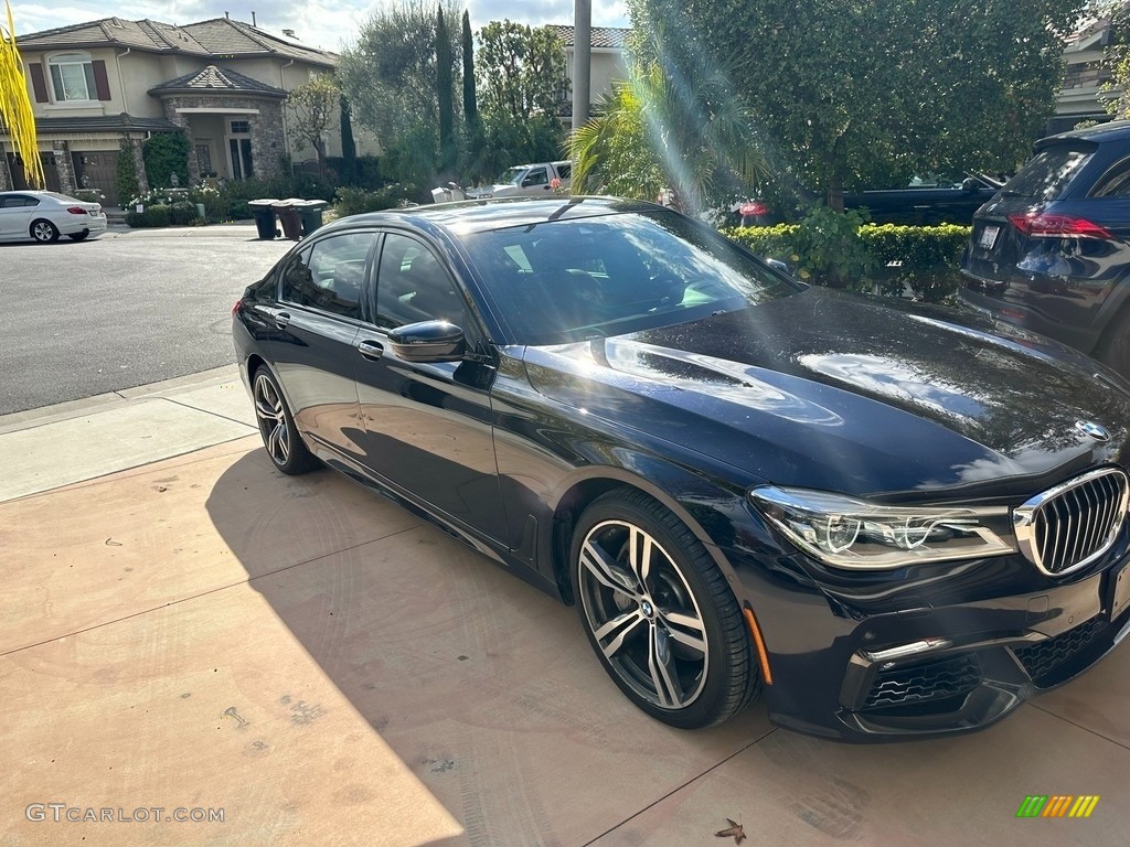 2017 7 Series 750i xDrive Sedan - Black Sapphire Metallic / Cognac photo #3