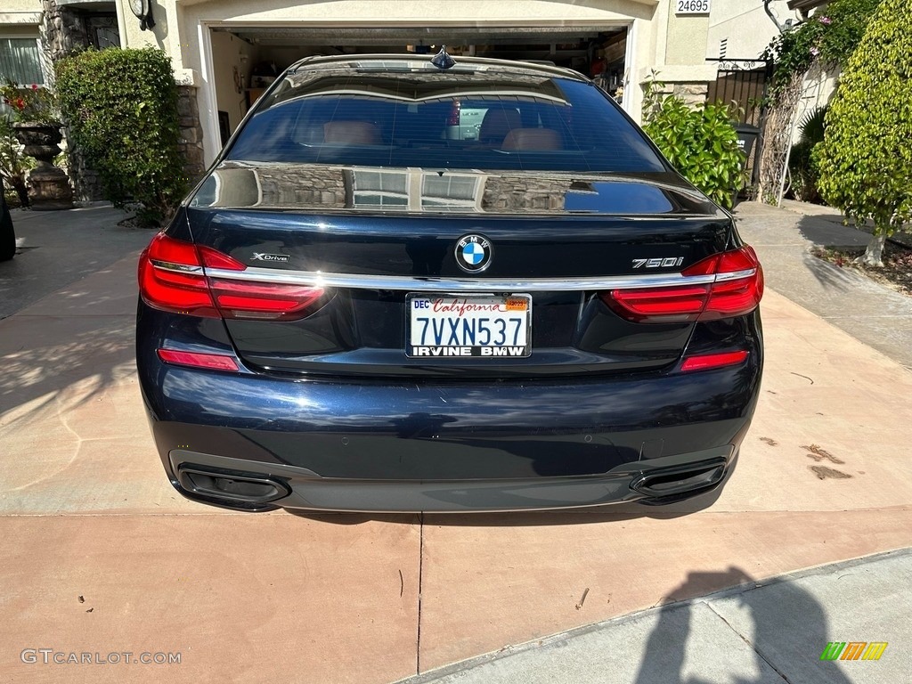 2017 7 Series 750i xDrive Sedan - Black Sapphire Metallic / Cognac photo #10