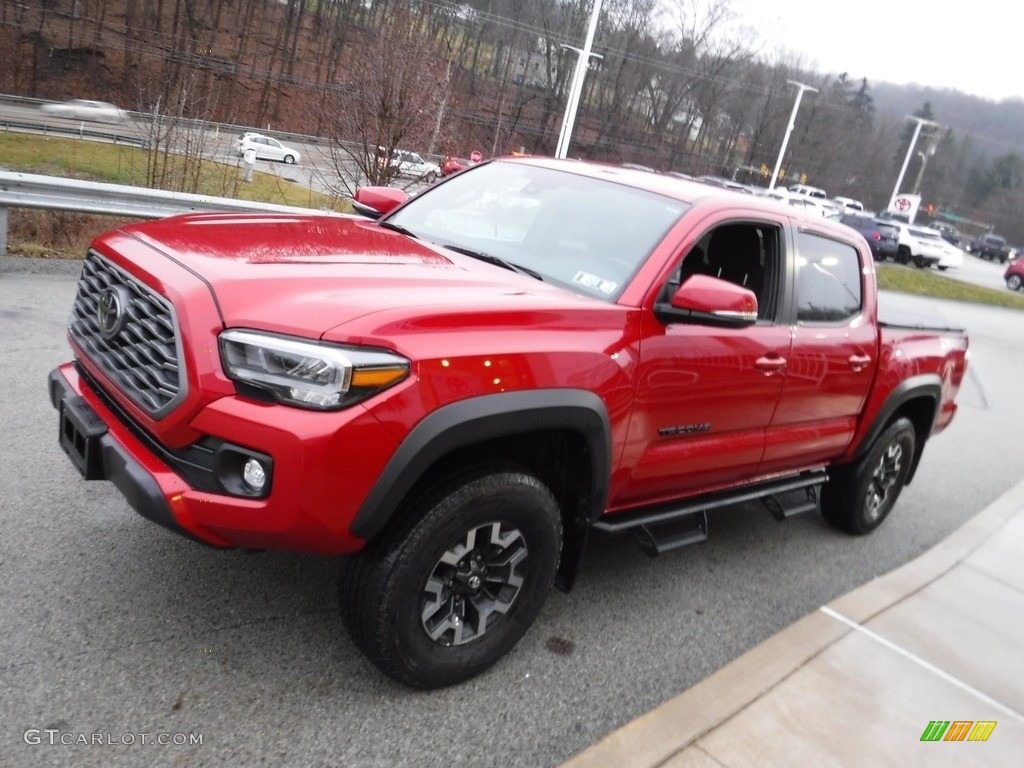 Barcelona Red Metallic 2021 Toyota Tacoma TRD Off Road Double Cab 4x4 Exterior Photo #145494947
