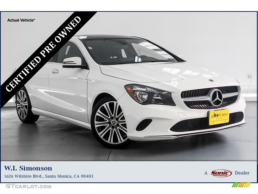 2019 CLA 250 Coupe - Polar White / Black photo #1
