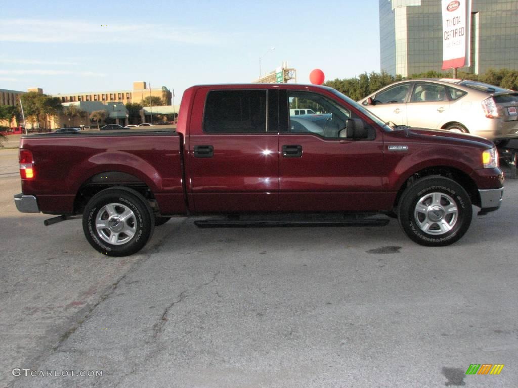 2004 F150 XLT SuperCrew - Dark Toreador Red Metallic / Dark Flint photo #3