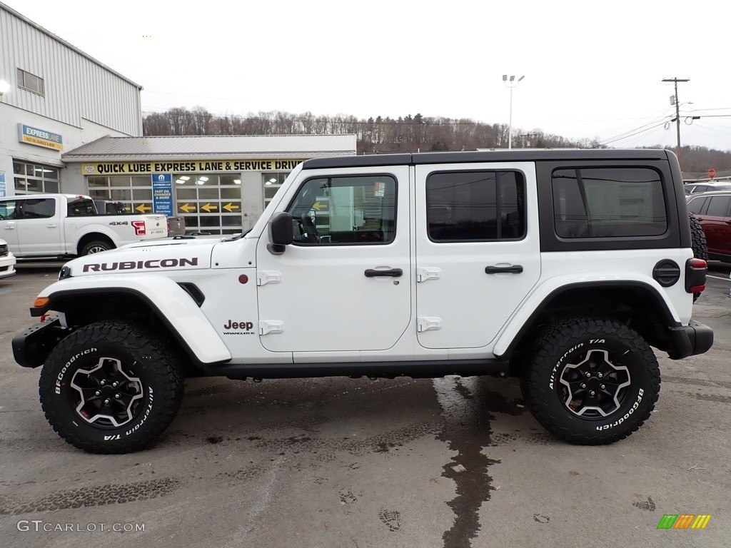 2023 Wrangler Unlimited Rubicon 4x4 - Bright White / Black photo #2